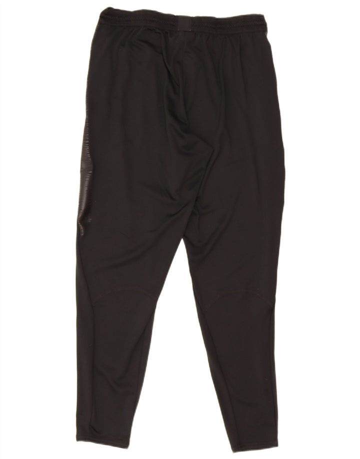 Nike Dame Dri Fit træningsdragt Bukser UK 12 Medium Sort Polyester