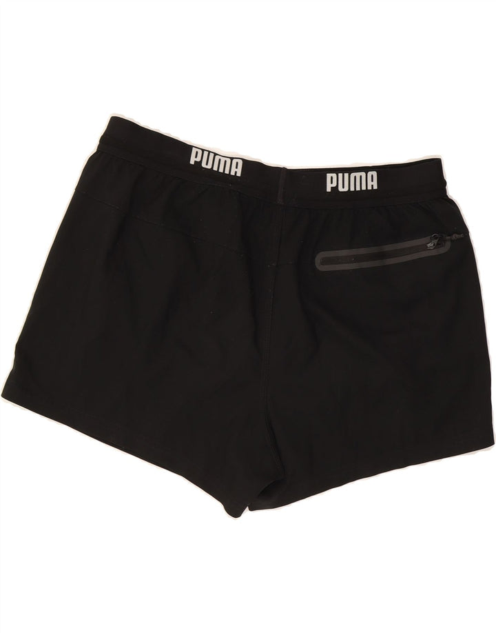 PUMA Mens Graphic Sport Shorts Large  Black Polyester Vintage Puma and Second-Hand Puma from Messina Hembry 