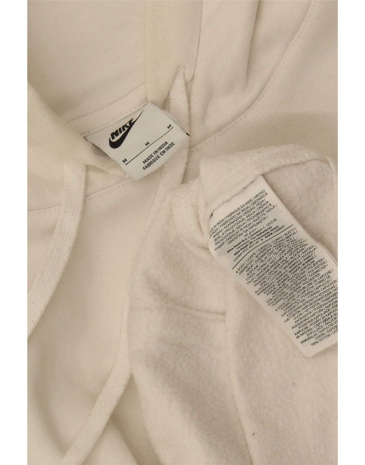 Nike Mens Oversized Hoodie Jumper Medium White Cotton