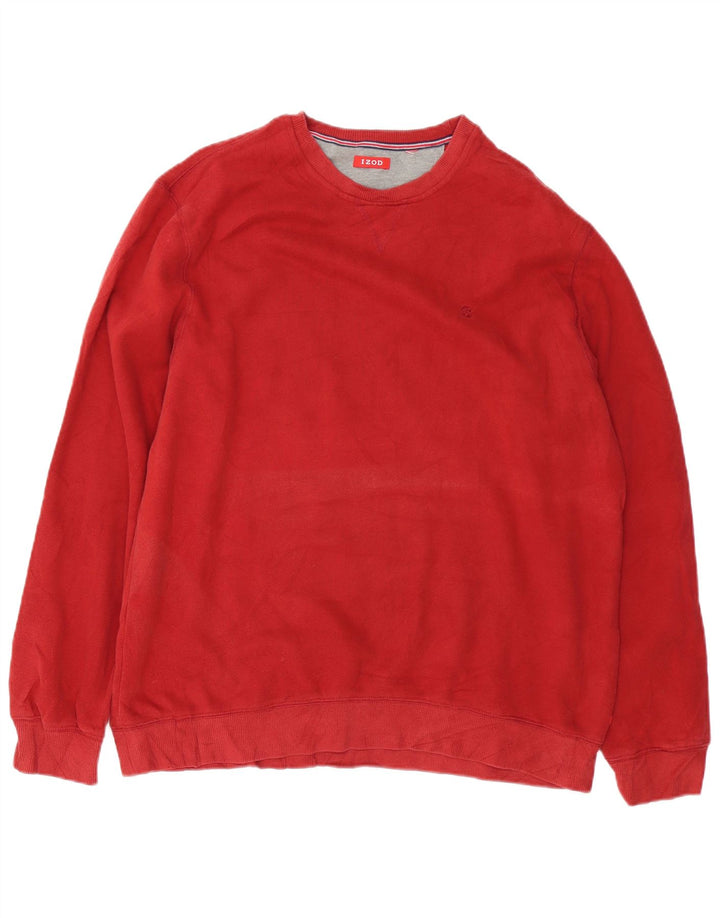 Bluza męska Izod, duża, czerwona, bawełniana