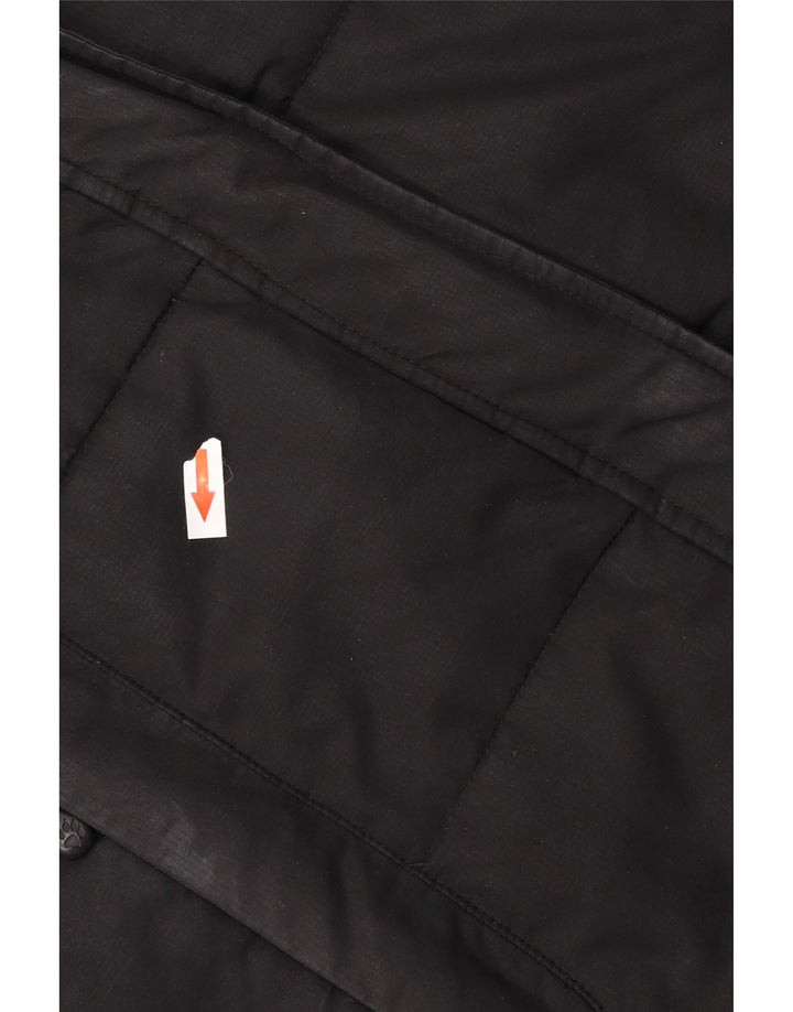 Jack Wolfskin Jachetă căptușită cu glugă pentru femei UK 12/14 Poliester mediu negru