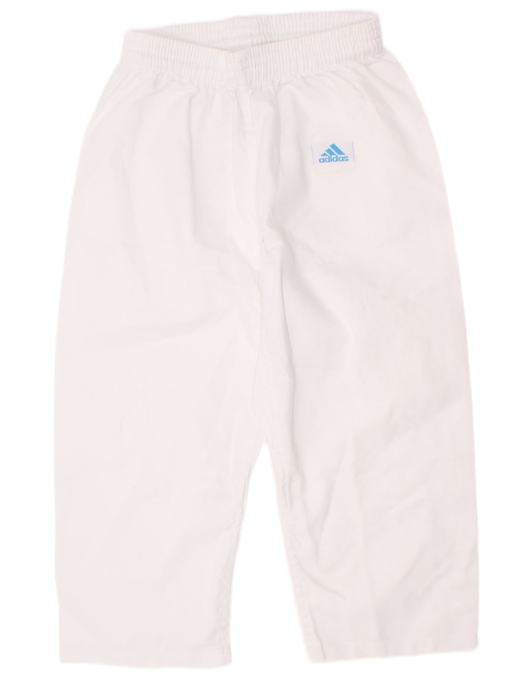 Adidas Crop-Trainingshose für Jungen, 7–8 Jahre, weißes Polyester