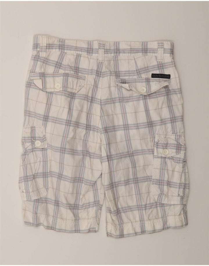 CALVIN KLEIN Herre Cargo Shorts W32 Medium White Ternet Bomuld