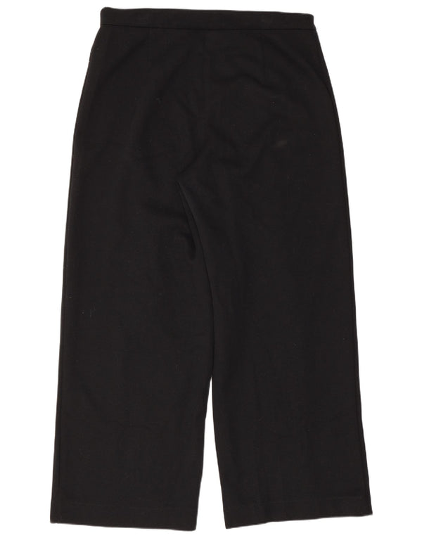 Marks & Spencer Pantaloni casual pentru femei cu picioare largi UK 14 Large W32 L28 Negru