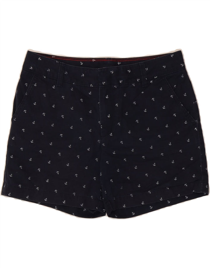 TOMMY HILFIGER Womens Chino Shorts US 6 Medium W32  Navy Blue Spotted Vintage Tommy Hilfiger and Second-Hand Tommy Hilfiger from Messina Hembry 