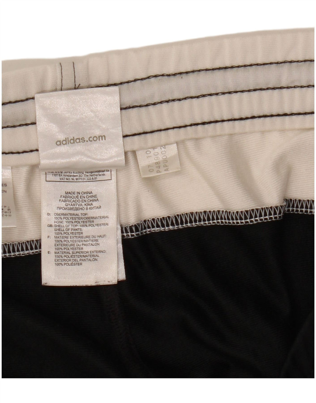 Adidas Mens Tracksuit Trousers UK 40/42 Medium Black Colourblock Polyester