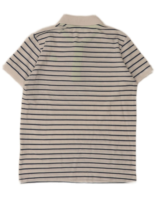 Polo Benetton Bambino 8-9 Anni Poliestere Righe Grandi Bianche