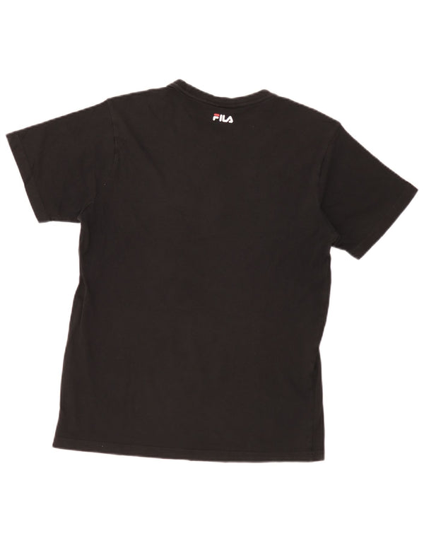 Мужская футболка с рисунком Fila Top XS, черный хлопок