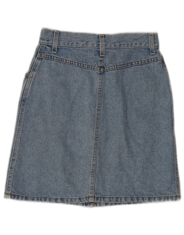 Vintage Damen Jeansrock IT 40 Small W25 Blaue Baumwolle