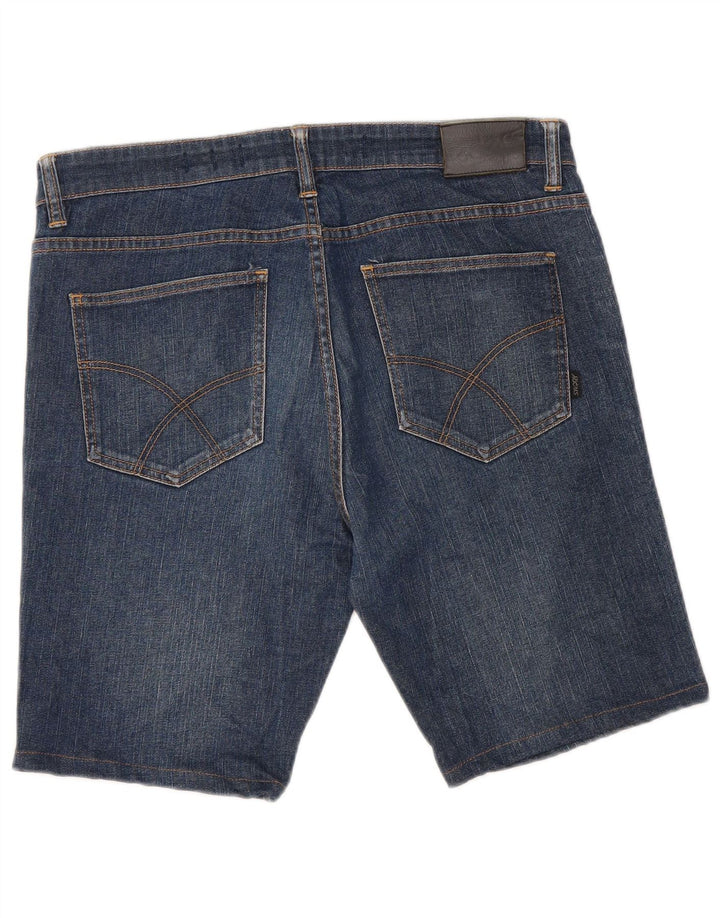 Lee Mens Riders Denim Shorts W36 Large Blue Cotton