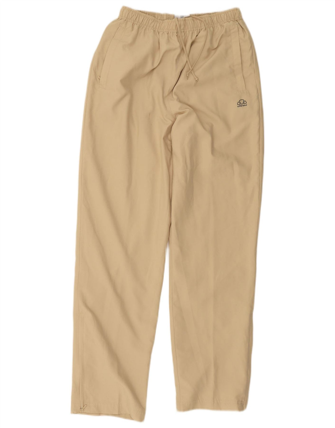 Ellesse Womens Straight Chino Trousers UK 12 Medium W24 L29 Beige Polyester