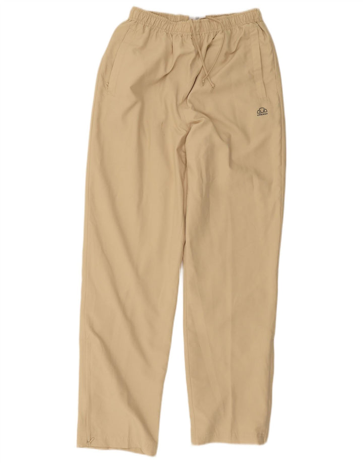 Ellesse Womens Straight Chino Trousers UK 12 Medium W24 L29 Beige Polyester