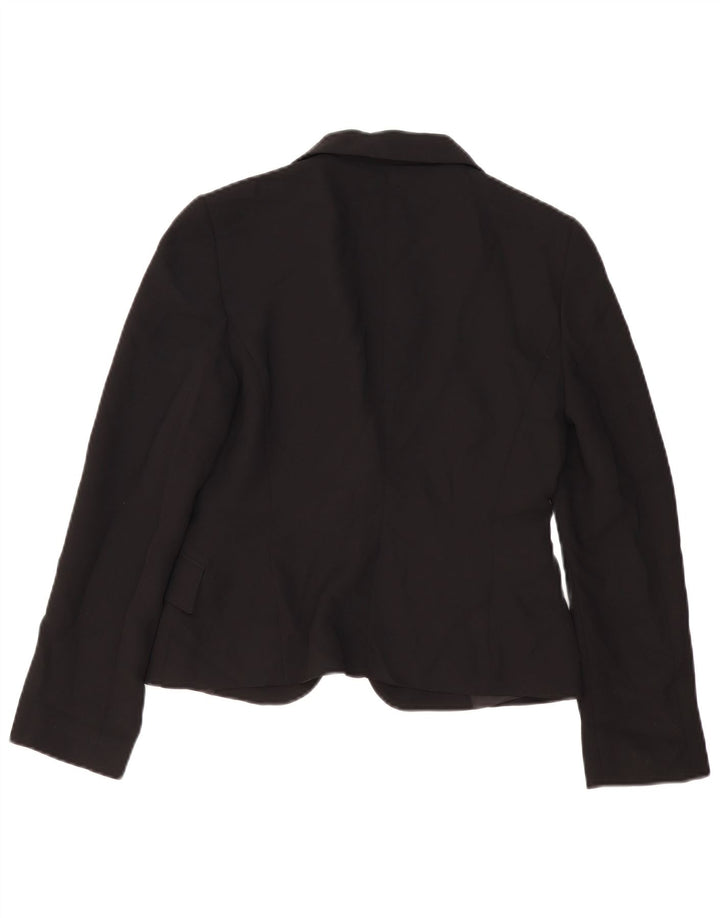 Zara Mujer Chaqueta Blazer De 1 Botón EU 38 Mediano Negro Poliéster