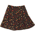 VINTAGE Womens A-Line Skirt W30 Medium Navy Blue Floral Vintage Vintage and Second-Hand Vintage from Messina Hembry 