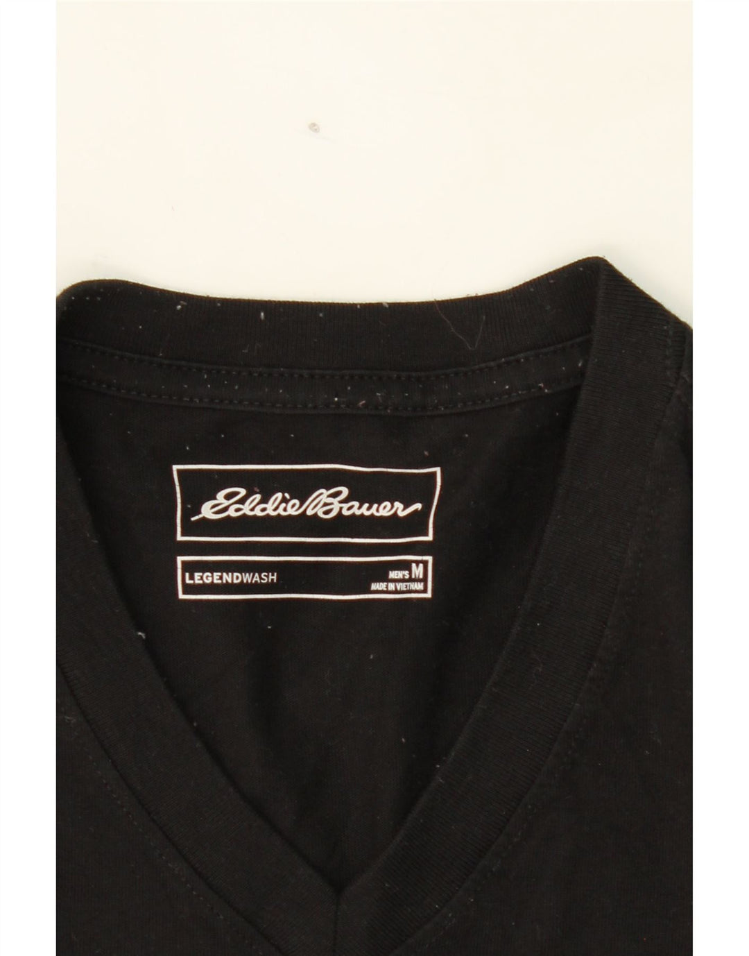 EDDIE BAUER Mens Legendwash T-Shirt Top Medium Black Cotton Vintage Eddie Bauer and Second-Hand Eddie Bauer from Messina Hembry 