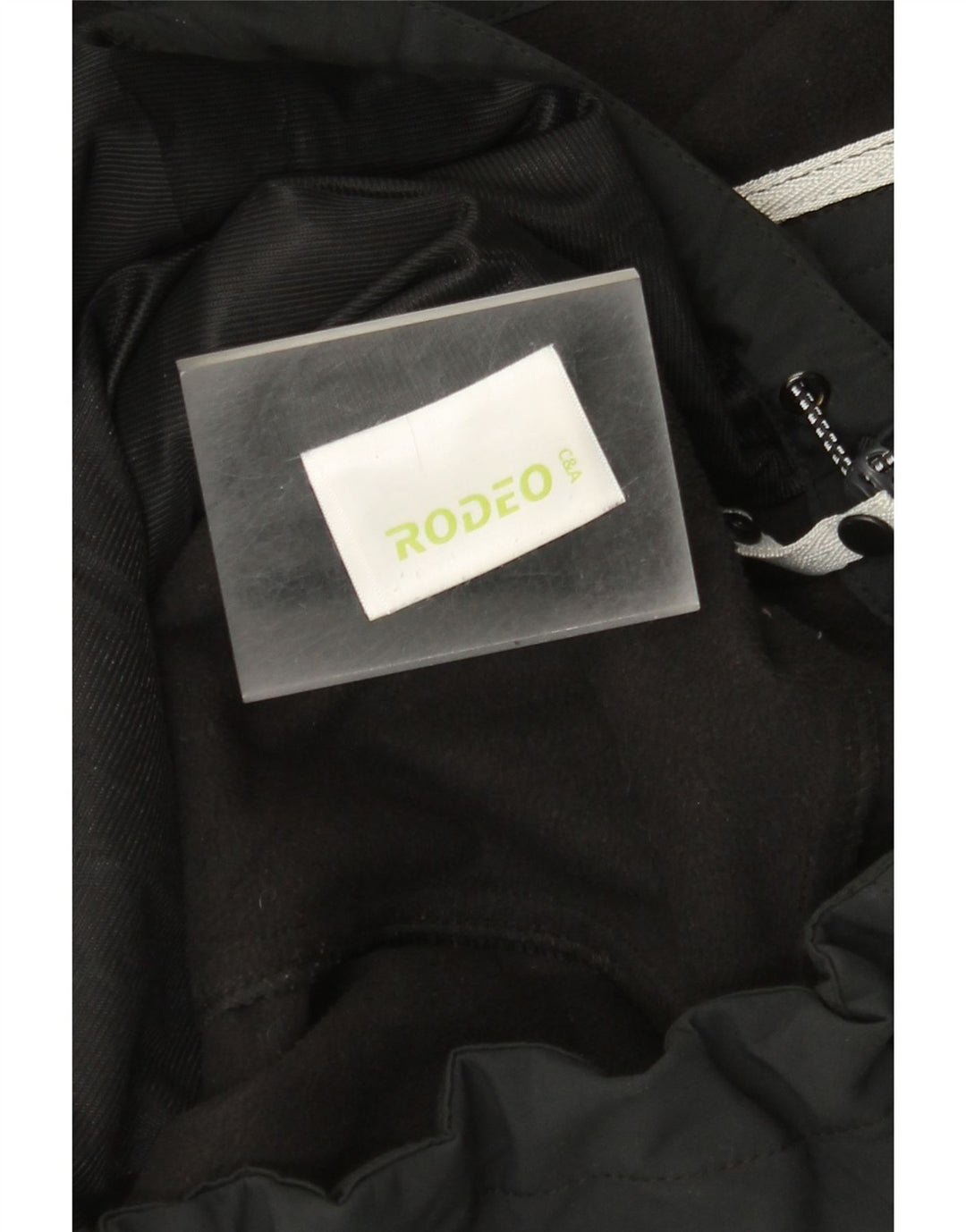 Rodeo Herren-Windbreakerjacke mit Kapuze, UK 42, XL, Schwarz, Polyester
