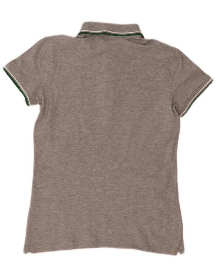 Ellesse Womens Polo Shirt Medium Grey Flecked Cotton
