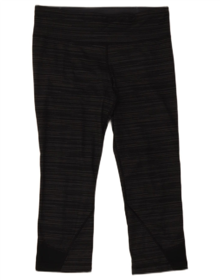 Leggings Capri da donna Under Armour UK 10 Piccolo poliestere a righe grigie