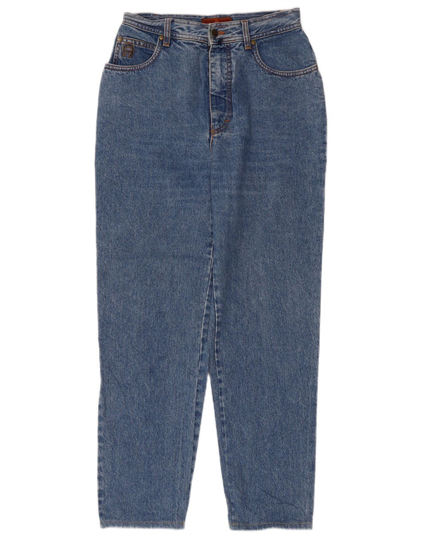 Aigner Womens High Waist Tapered Jeans W28 L29 Blue Cotton