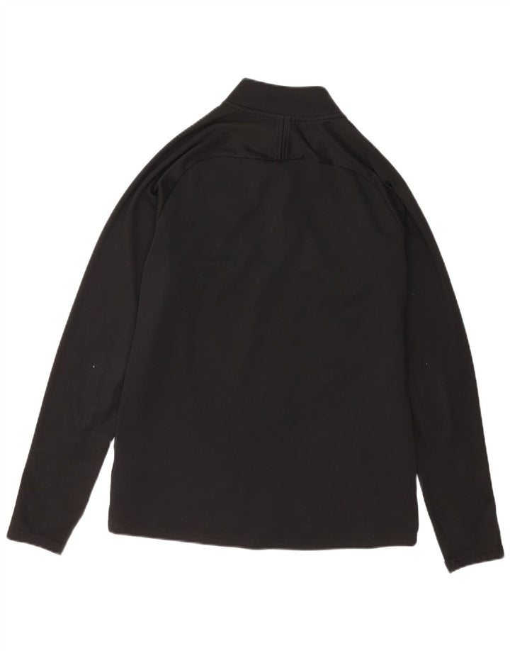 Haut de survêtement Nike Dri Fit Zip Neck pour homme, color block, noir moyen