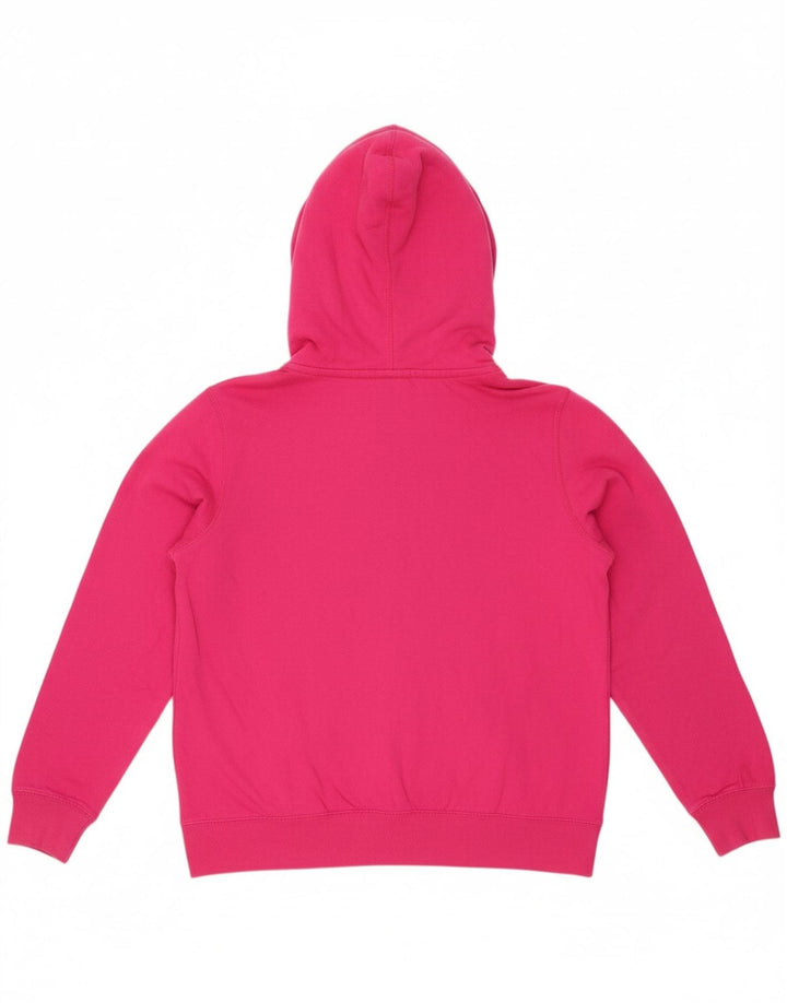 Suéter feminino Nike com capuz e zíper UK 18 XL algodão rosa