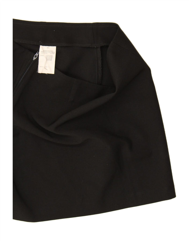 BENETTON Womens Mini Skirt EU 46 XL W32 Black Polyester Vintage Benetton and Second-Hand Benetton from Messina Hembry 