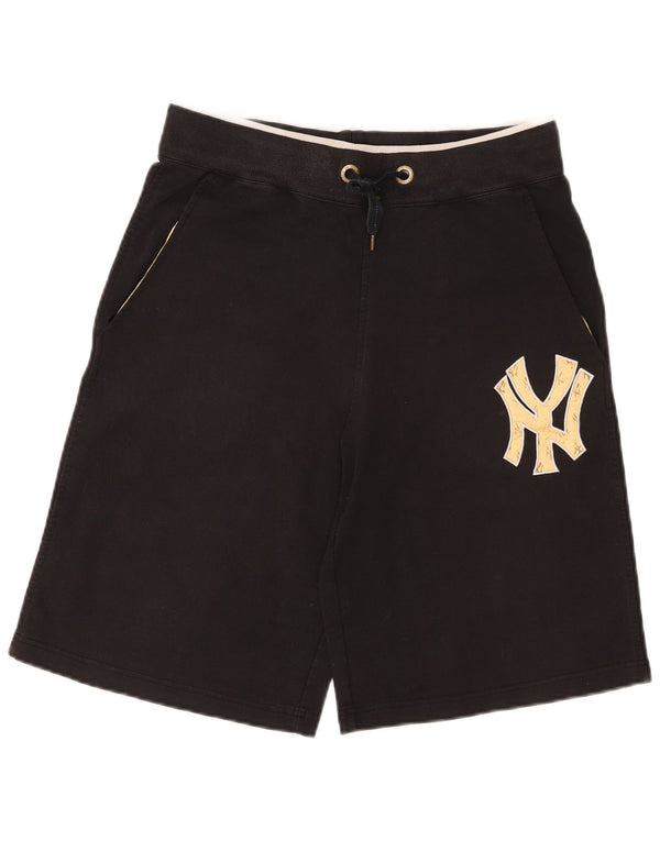 Majestic Herre New York Yankees grafiske sportsshorts Små sorte bomuld