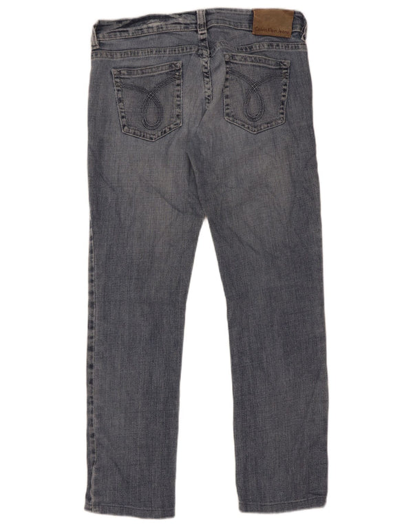 Calvin Klein Womens Straight Jeans W30 L28 Blue
