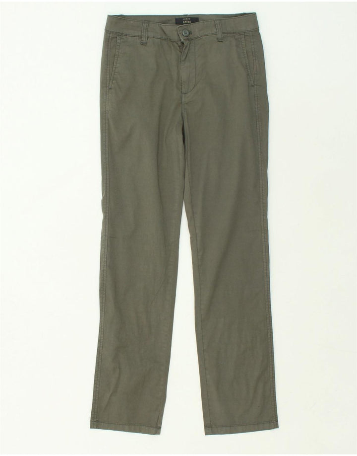 J. CREW Womens Straight Chino Trousers W25 L29  Grey Cotton | Vintage J. Crew | Thrift | Second-Hand J. Crew | Used Clothing | Messina Hembry 