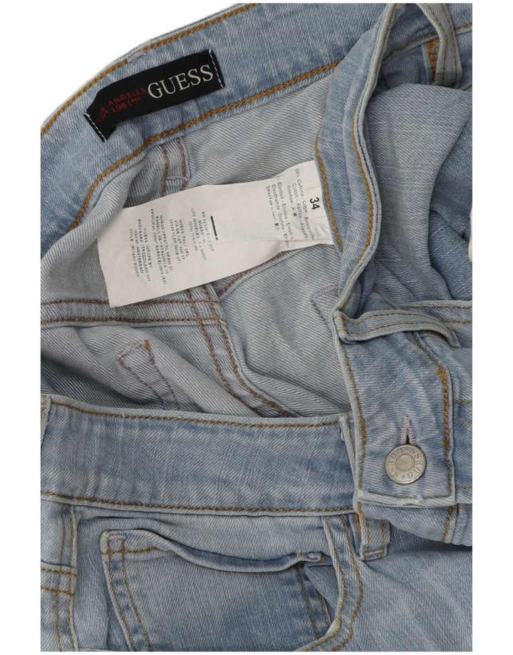 Guess Straight Jeans til mænd W34 L34 Blå Bomuld