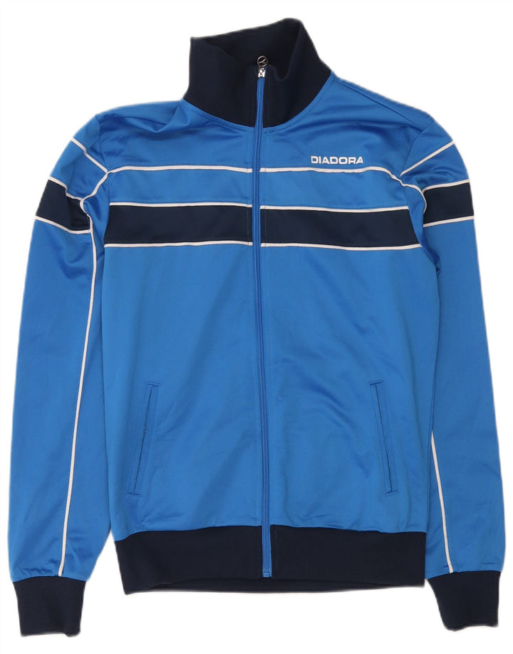 Jachetă de trening pentru bărbați Diadora, albastru, poliester color bloc