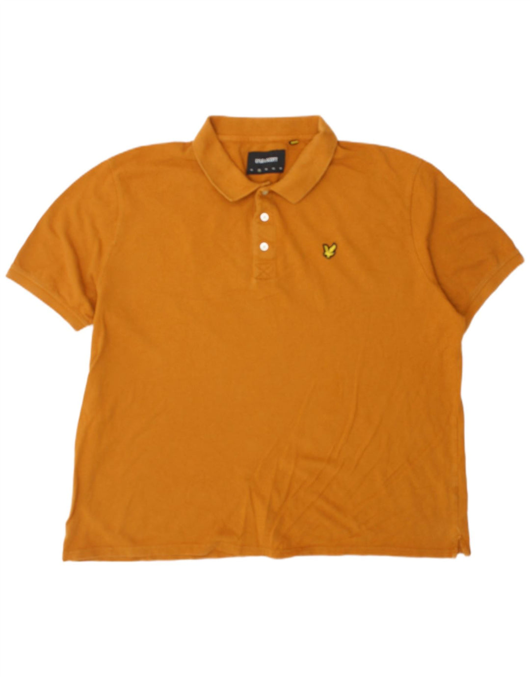 Lyle & Scott Mens Polo Shirt 2XL Orange Cotton