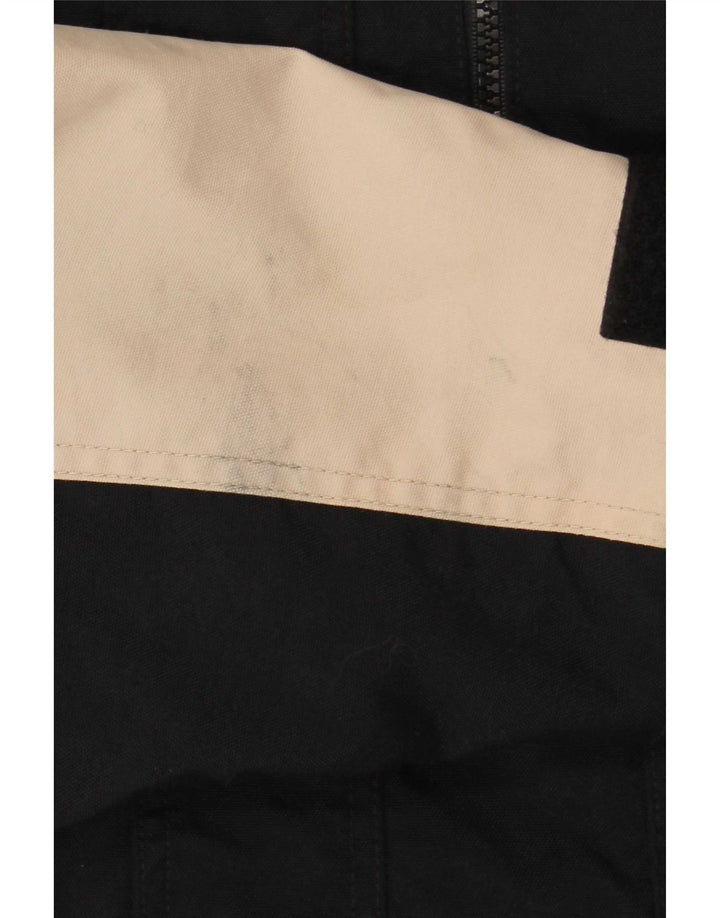 Camel Active Mens Hooded Windbreaker Jacket UK 38 Medium Black Colourblock