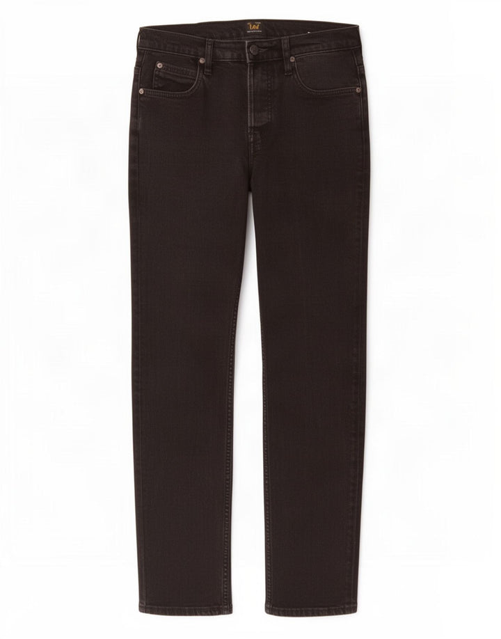 Lee Womens Powell Slim Jeans W30 L32 Sort Bomuld
