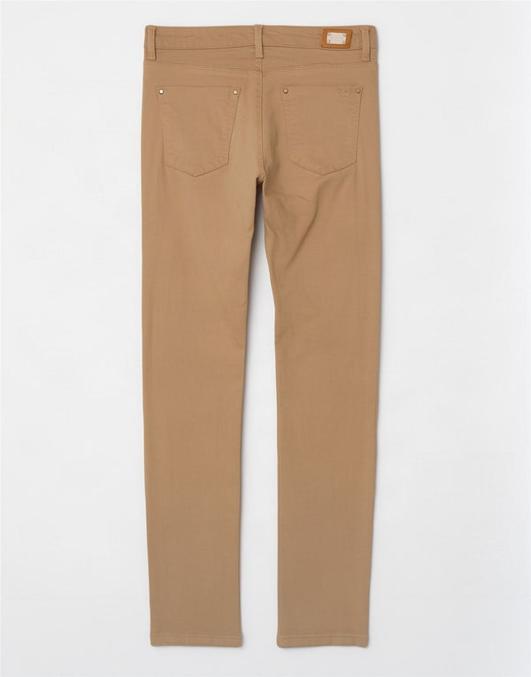 Zara Damen Skinny Freizeithose EU 38 Small W28 L30 Beige
