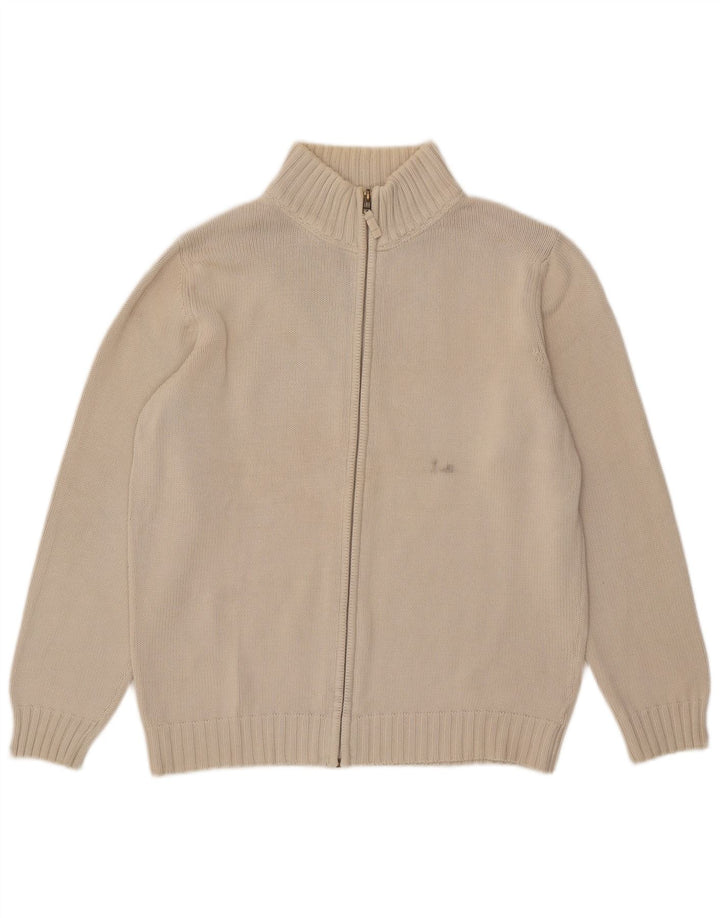Zara Mens Cardigan Sweater Large Off White