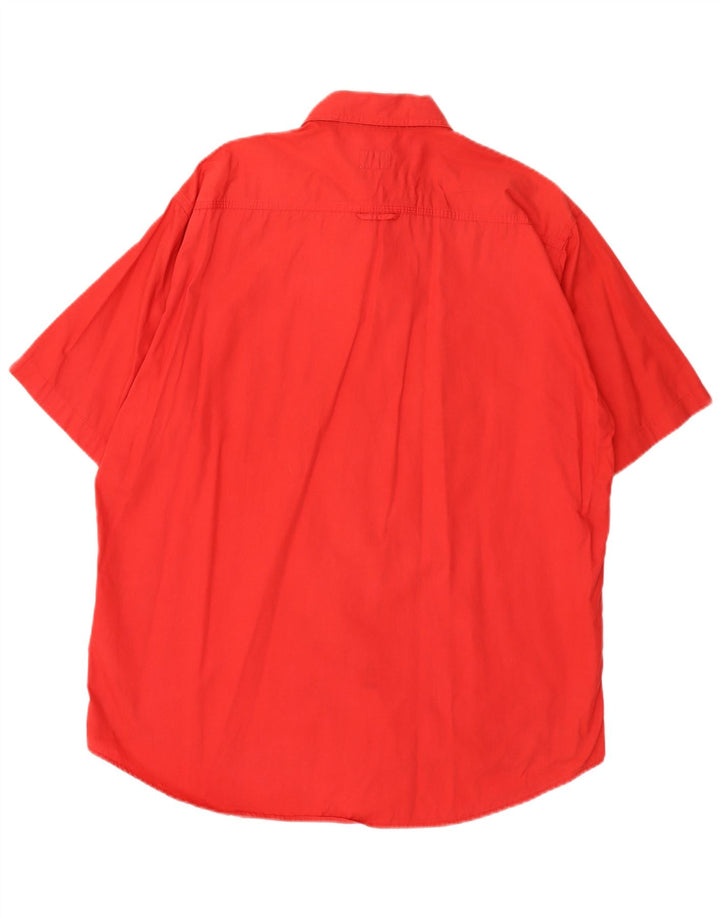 Levi's Mens Short Sleeve Shirt Large Red Cotton