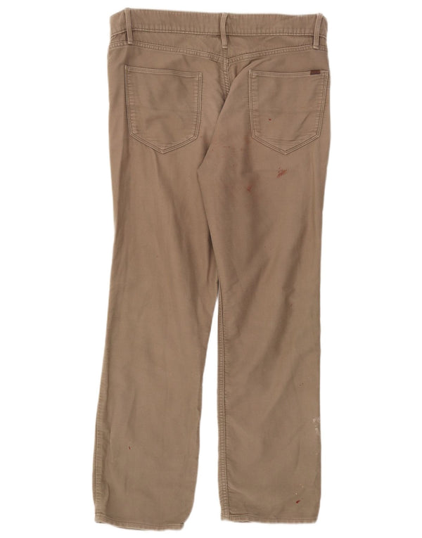 Pantaloni casual vestibilità regolare da uomo Marks & Spencer W34 L29 cotone beige