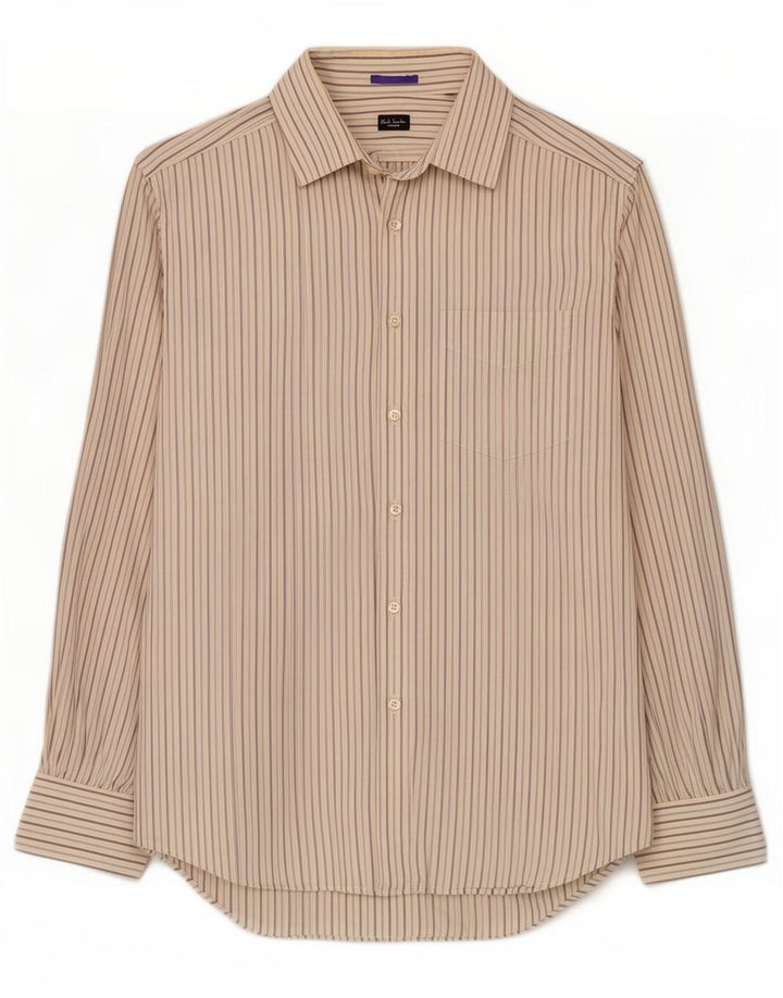 Paul Smith Chemise Homme Taille 16 1/2 Large Blanc Rayé