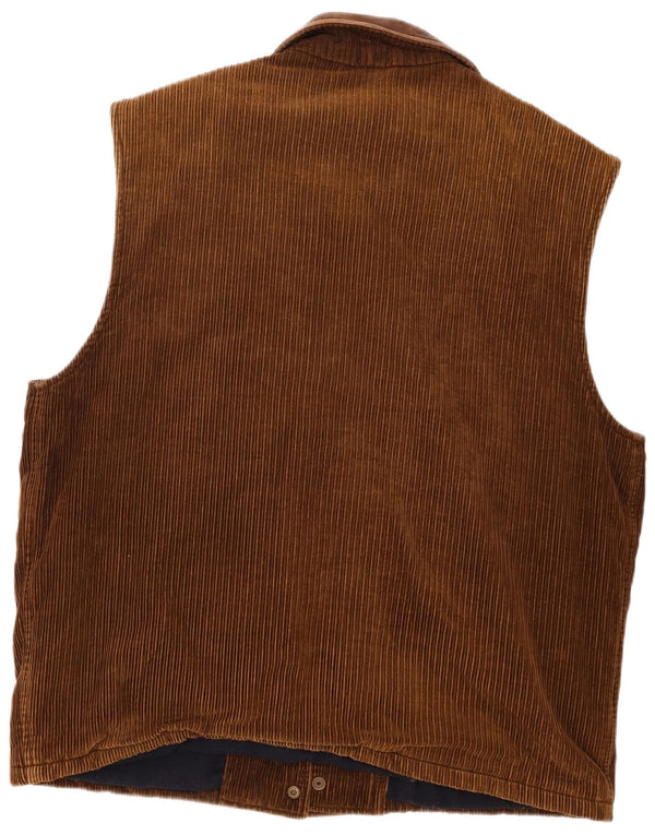 Peter Hadley Gilet din velur pentru femei EU 54 2XL bumbac maro