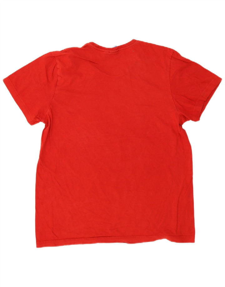 T-shirt grafica da uomo Adidas grande rossa