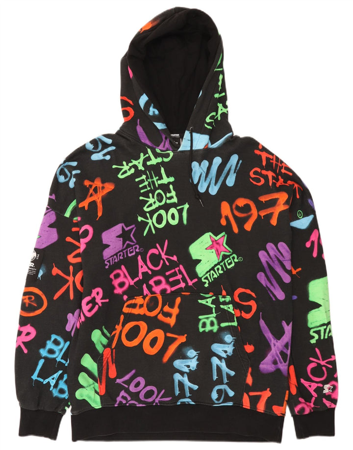 Maglione con cappuccio grafico da uomo Starter, cotone medio multicolore