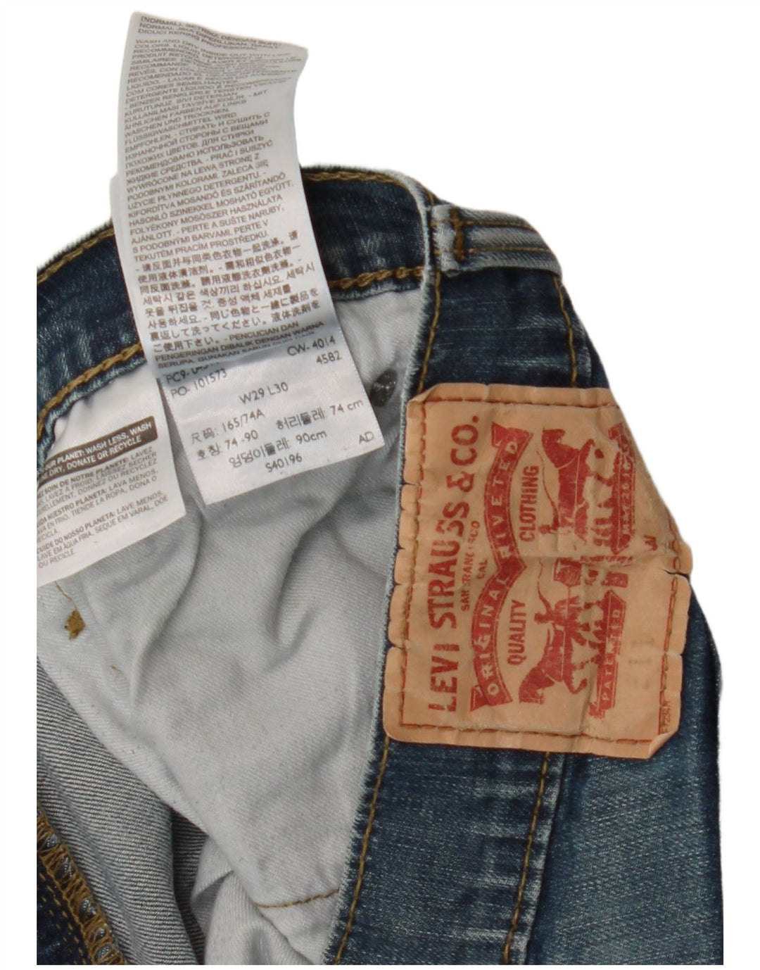 LEVI'S Jean Slim 511 Femme W29 L30 Bleu Coton
