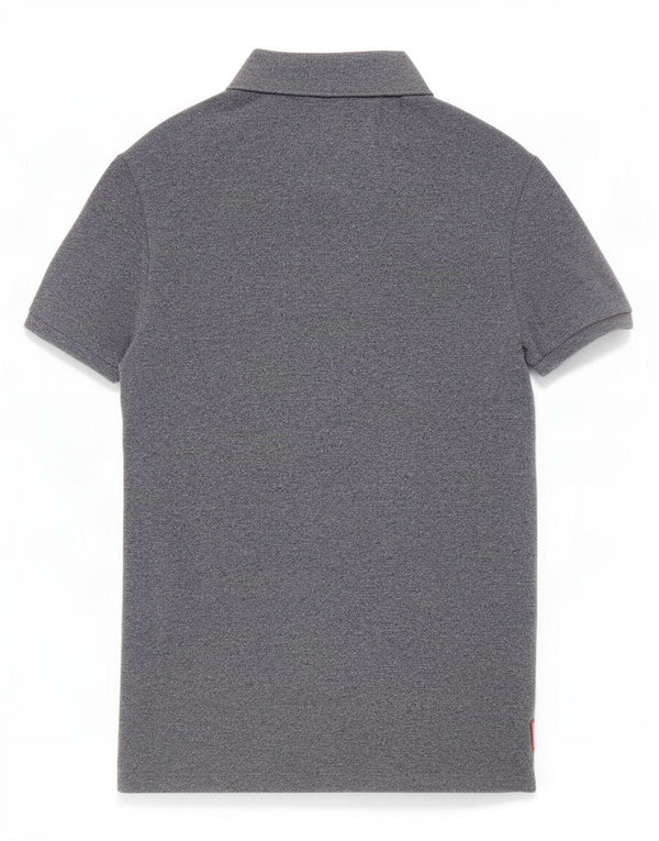 Superdry Mens Classic Fit Polo Shirt Medium Blue Flecked Cotton