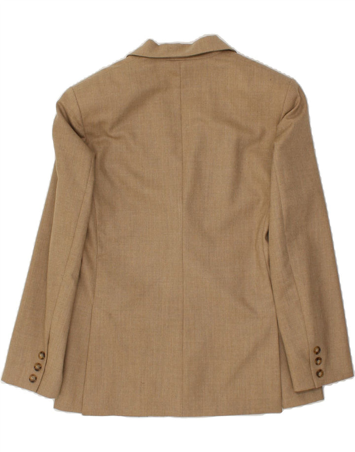 BENETTON Womens 2 Button Blazer Jacket IT 40 Small Brown Acetate Vintage Benetton and Second-Hand Benetton from Messina Hembry 