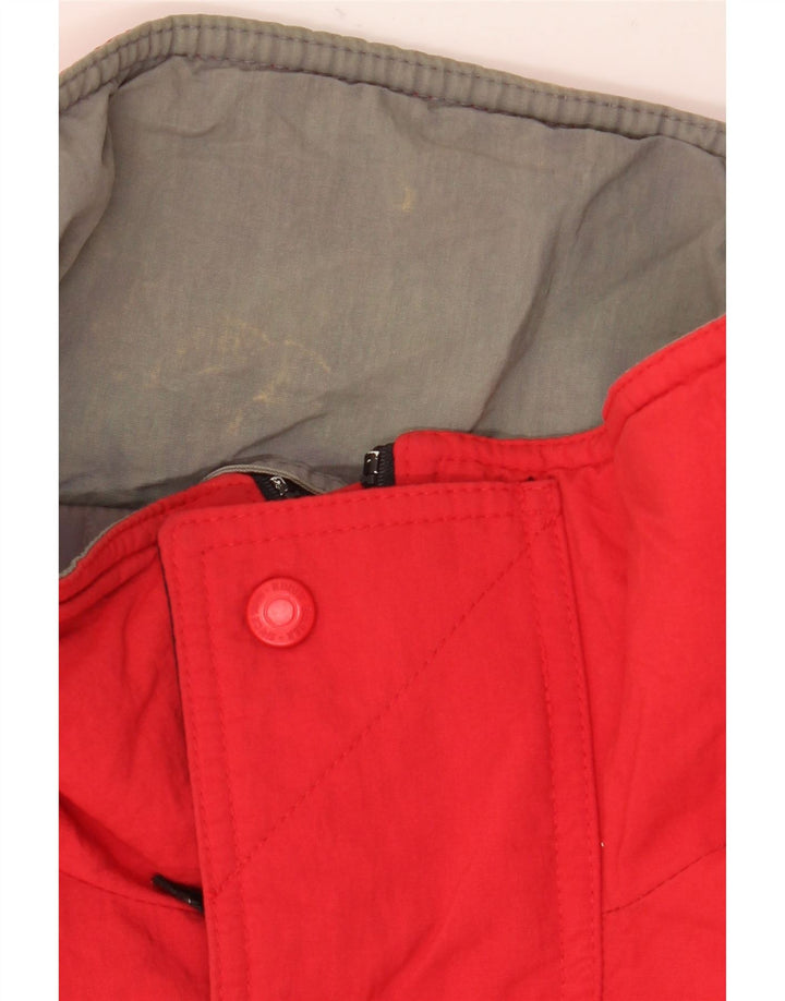 Eddie Bauer Mens Padded Jacket UK 42 XL Red Cotton
