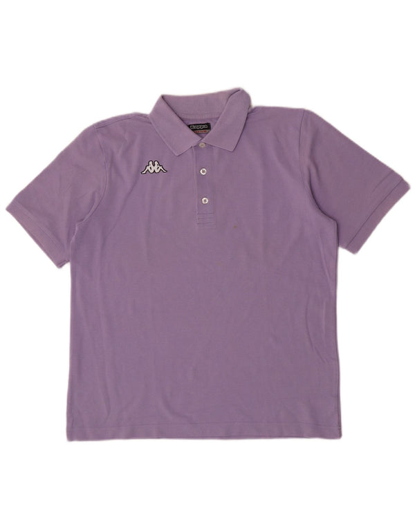 Kappa Polo Homme Violet Moyen Coton