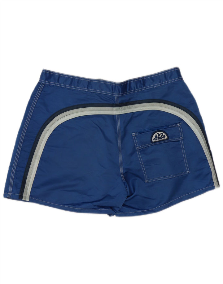 Sundek Mens Swimming Shorts Medium  Blue Nylon