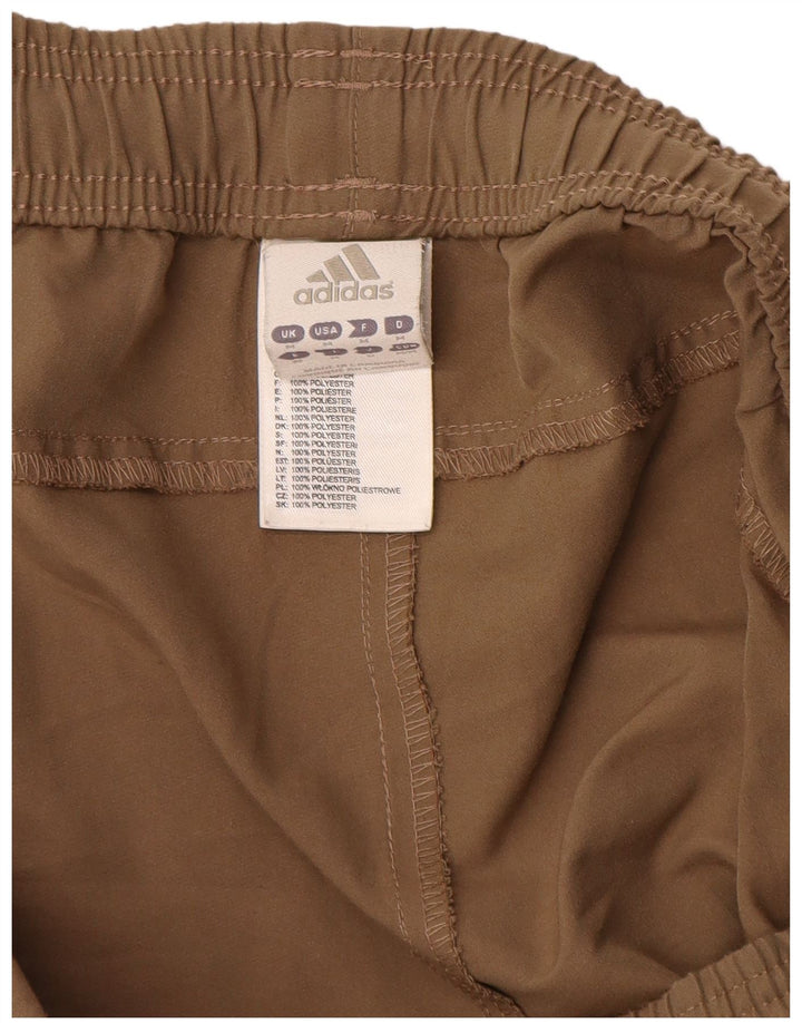 Pantaloncini sportivi grafici da uomo Adidas in poliestere marrone medio
