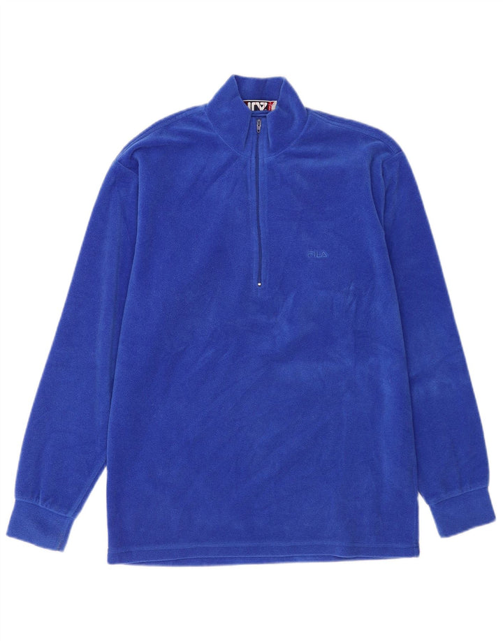 Fila Herre lynlås-hals Fleece Jumper IT 46 Lille Blå